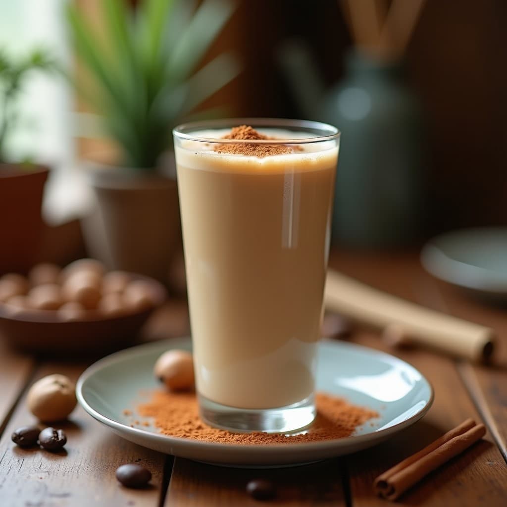 Bebida de Café con Leche de Avellanas y Canela: Licuado Energético Keto