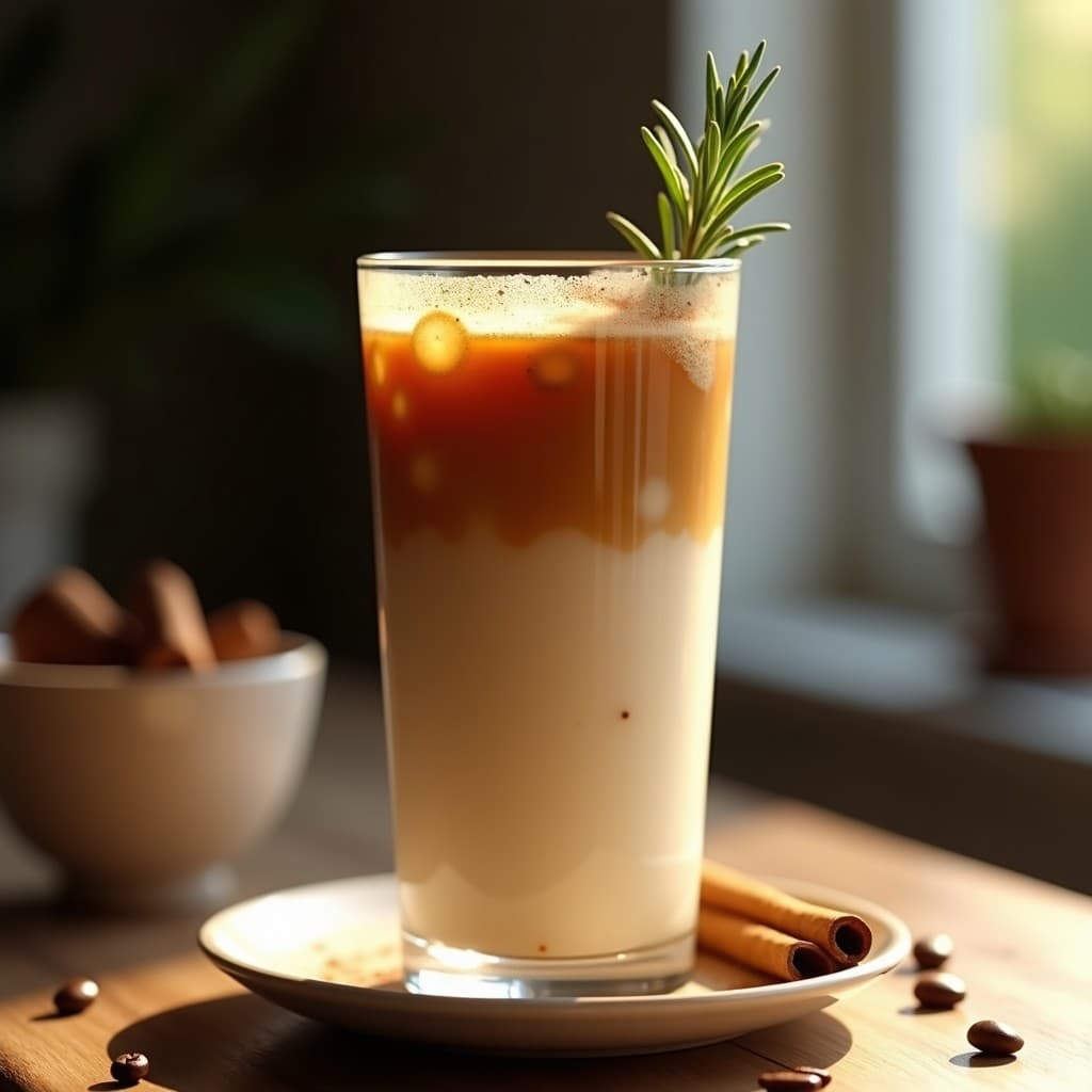 Bebida de Café con Infusión de Romero y Leche de Avena: Receta Española Antiinflamatoria