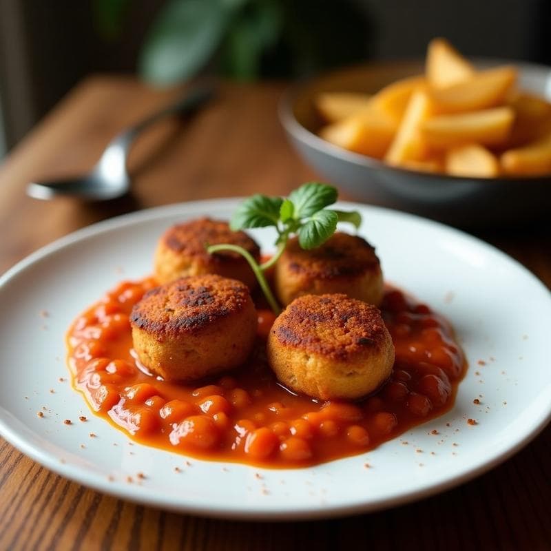 Brochetas de Corazón de Alcachofa y Panceta Ibérica: Receta en Thermomix con Salsa de Romesco