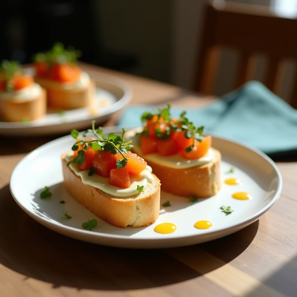 Canapés de Pan de Trigo Sarraceno con Smoked Salmon y Crema de Eneldo: Entrante Nórdico Sin Gluten