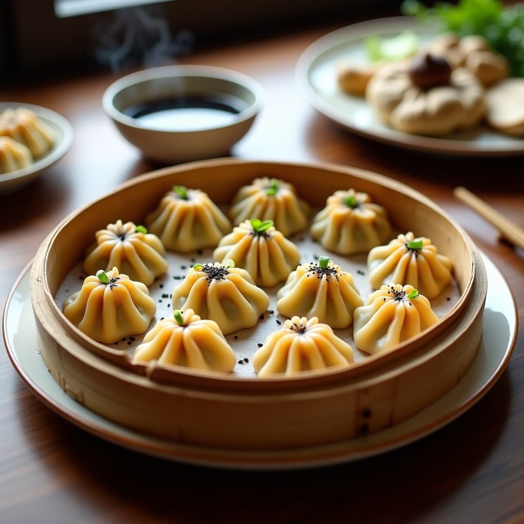 Dumplings de Repollo Fermentado y Tofu Ahumado: Receta Coreana Vegana al Vapor