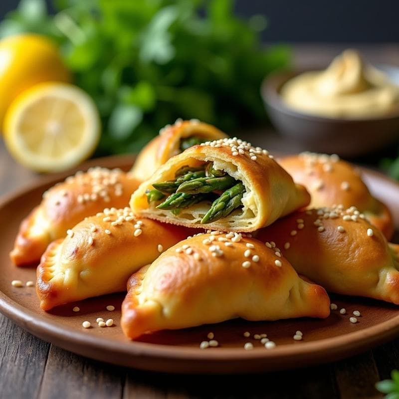 Empanadas de Harina de Garbanzo y Espárragos: Receta Sin Gluten en Airfryer con Toque Primaveral