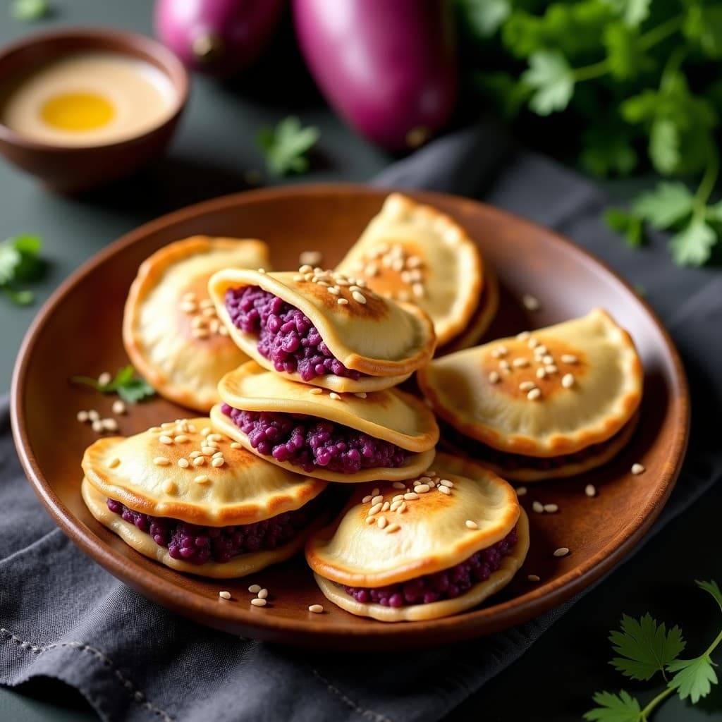 Empanadillas de Batata Morada y Tahini: Receta en Olla Exprés Sin Gluten