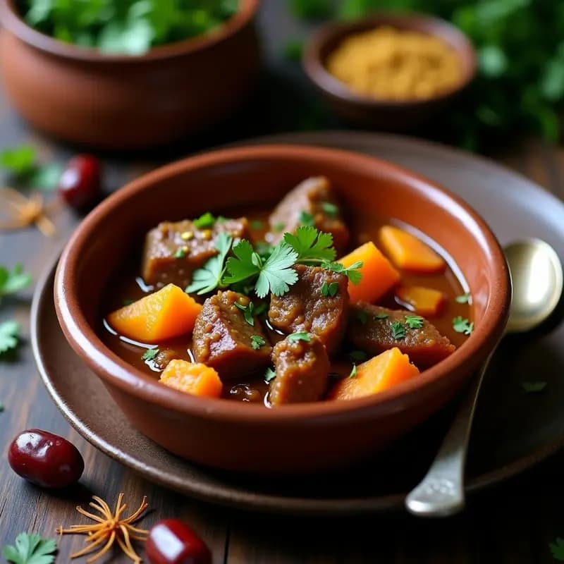 Estofado de Cordero y Dátiles: Receta Persa de Olla Lenta con Aroma a Azafrán
