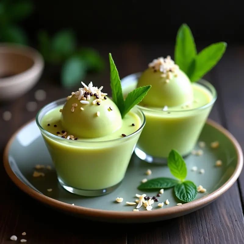 Helado de Té Verde y Cúrcuma: Receta Japonesa Antiinflamatoria Sin Lácteos