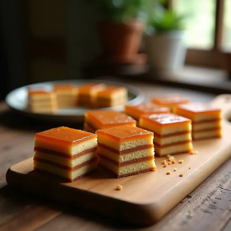 Kuih Lapis Legit: Postre Malasio de Capas de Especias en Microondas