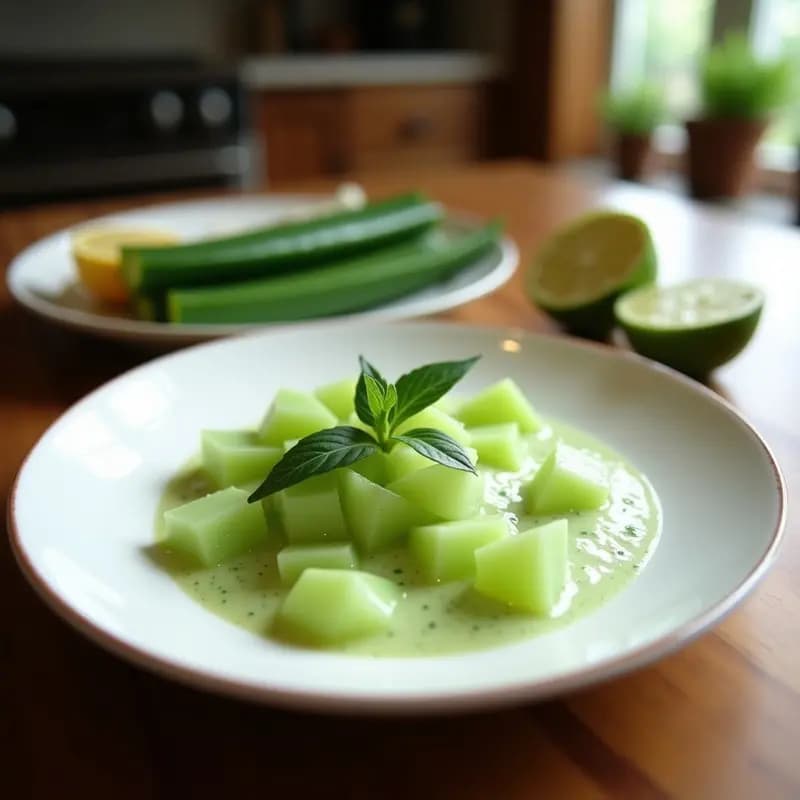 Panna Cotta de Aloe Vera y Lima con Coulis de Frutos Rojos: Postre Brasilero Sensorial