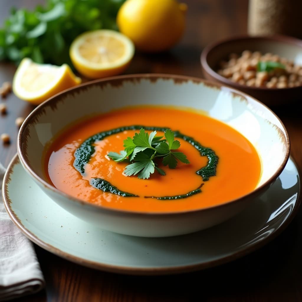 Sopa de Lentejas Corail y Espirulina: Receta Francófonafricana Alta en Hierro en Olla Exprés