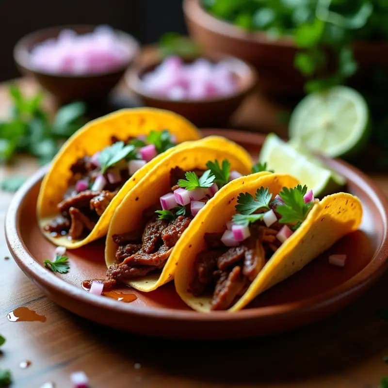 Tacos de Barbacoa de Res con Salsa de Chile Guatemala: Receta en Olla Lenta