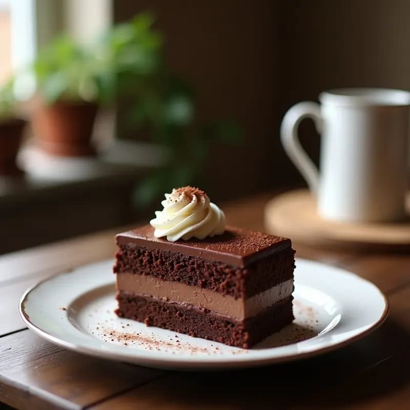 Torta de Chocolate con Capas de Ganache y Crema de Avellanas: Postre Decadente