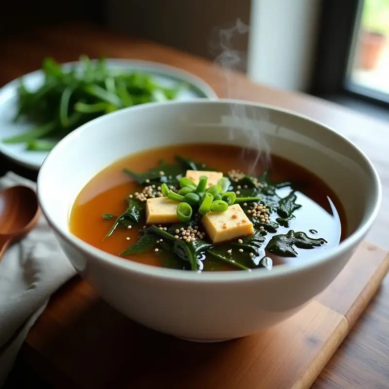 Sopa de Algas Wakame y Tofu Ahumado: Receta Coreana Keto en Olla Exprés