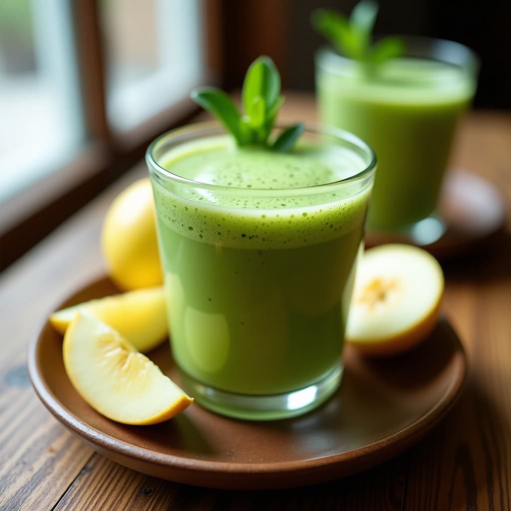 Batido Verde Detox de Espinaca y Manzana