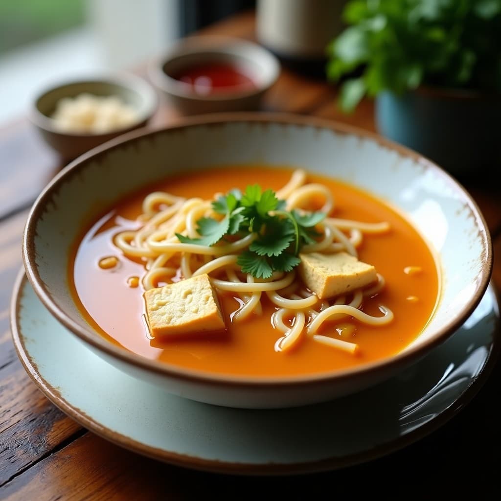Sopa Miso Rápida con Tofu y Fideos