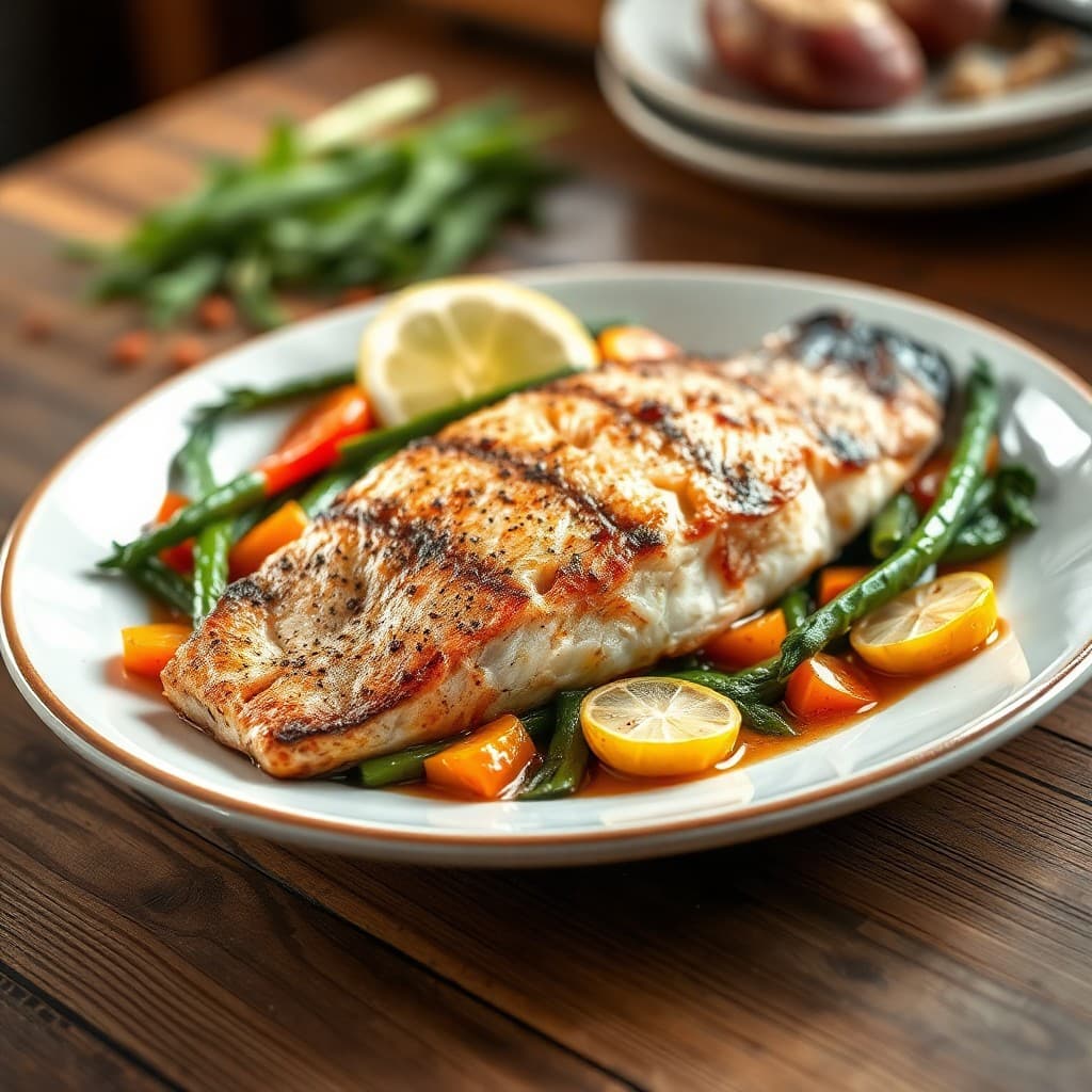 Salmón a la Plancha con Verduras