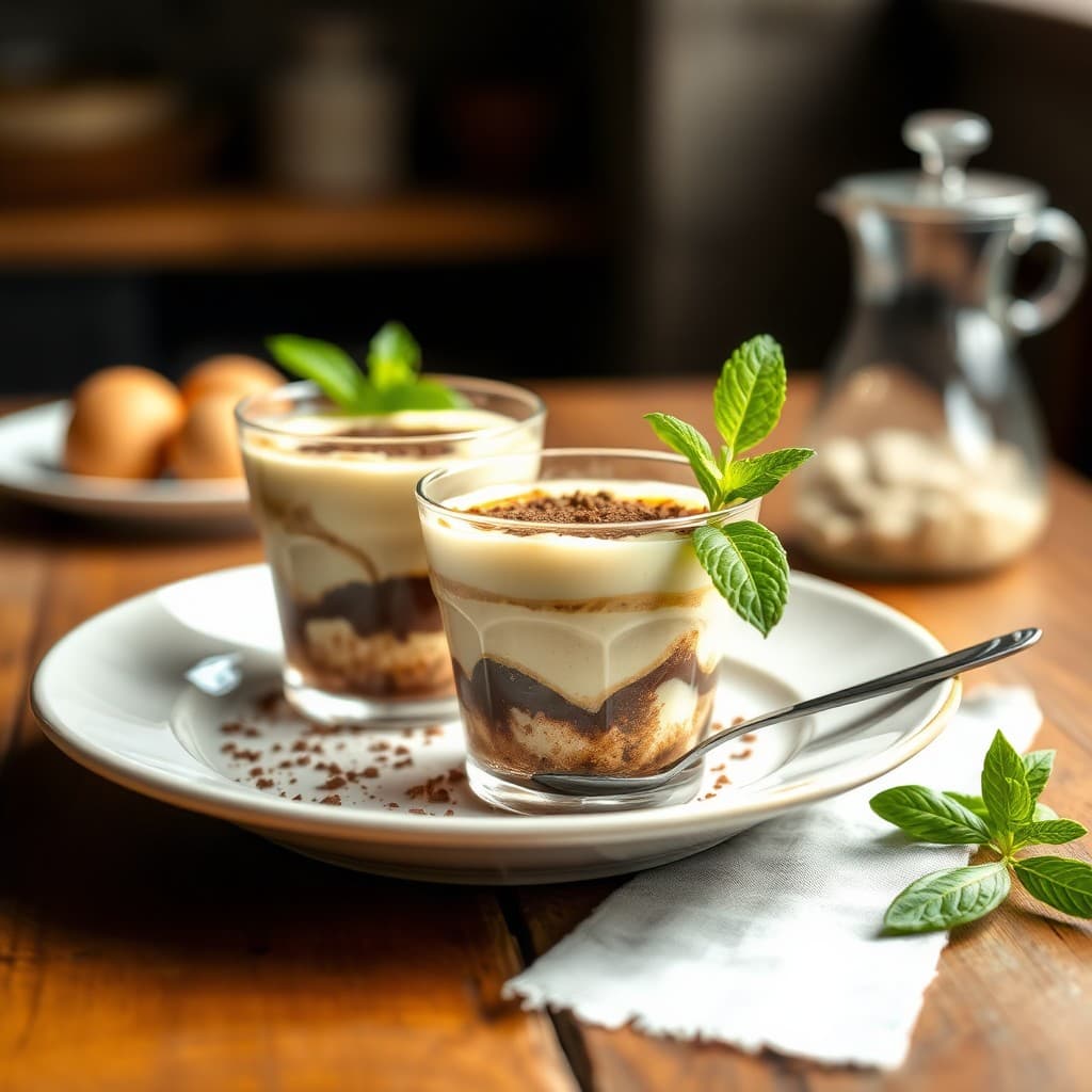 Tiramisú Saludable en Vaso