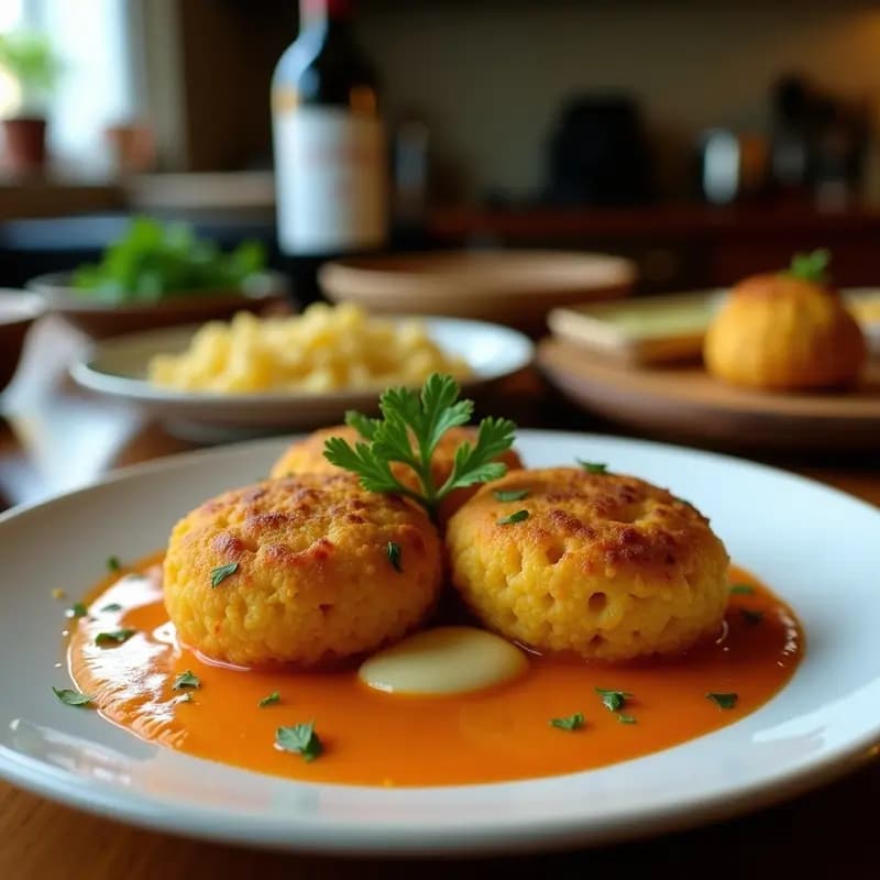 Arancini de Risotto de Calabaza y Queso de Castaña: Croquetas Italianas Veganizadas al Horno