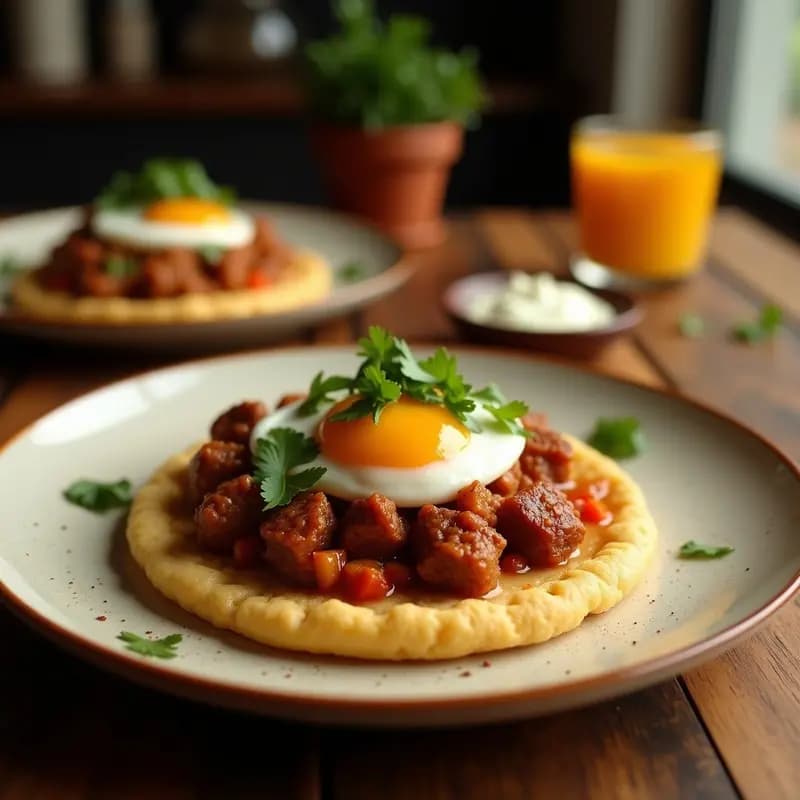 Arepa de Ñame Rellena de Pabello de Chivo: Receta Venezolana Tradicional sin Harina