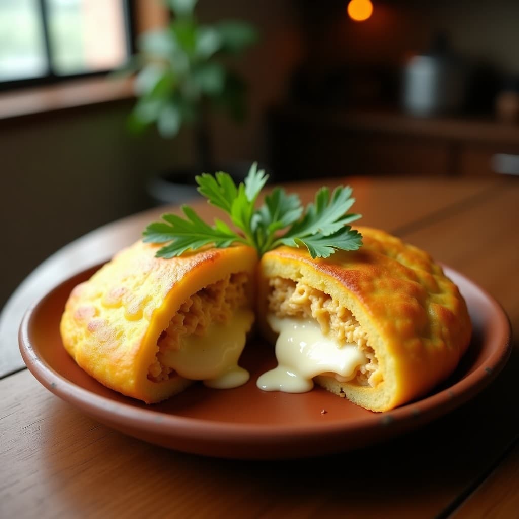 Arepa de Yuca Rellena de Pollo y Queso: Receta Venezolan-Colombiana en Olla Express