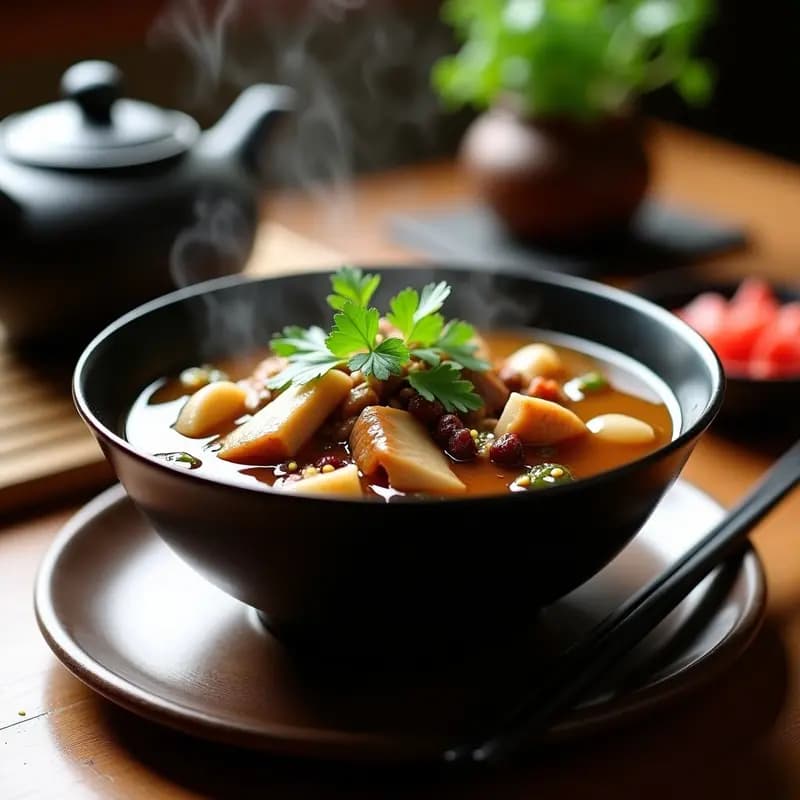 Bak kut teh: Sopa China de Costillas de Cerdo y Hierbas Medicinales en Olla Exprés