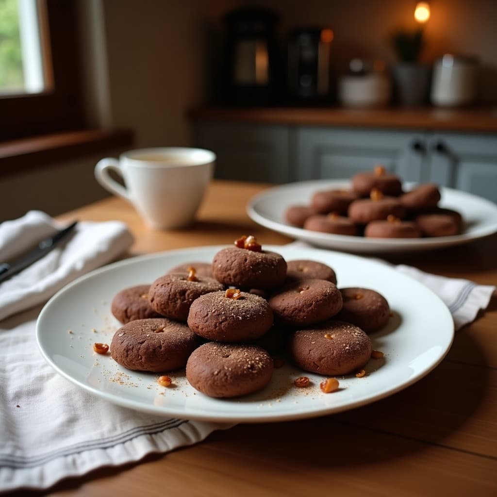 Barritas de chocolate y almendras crudas keto cortadas en porciones rectangulares, con trozos de almendras y chips de chocolate visibles, sobre un fondo rústico de madera con virutas de cacao esparcidas.