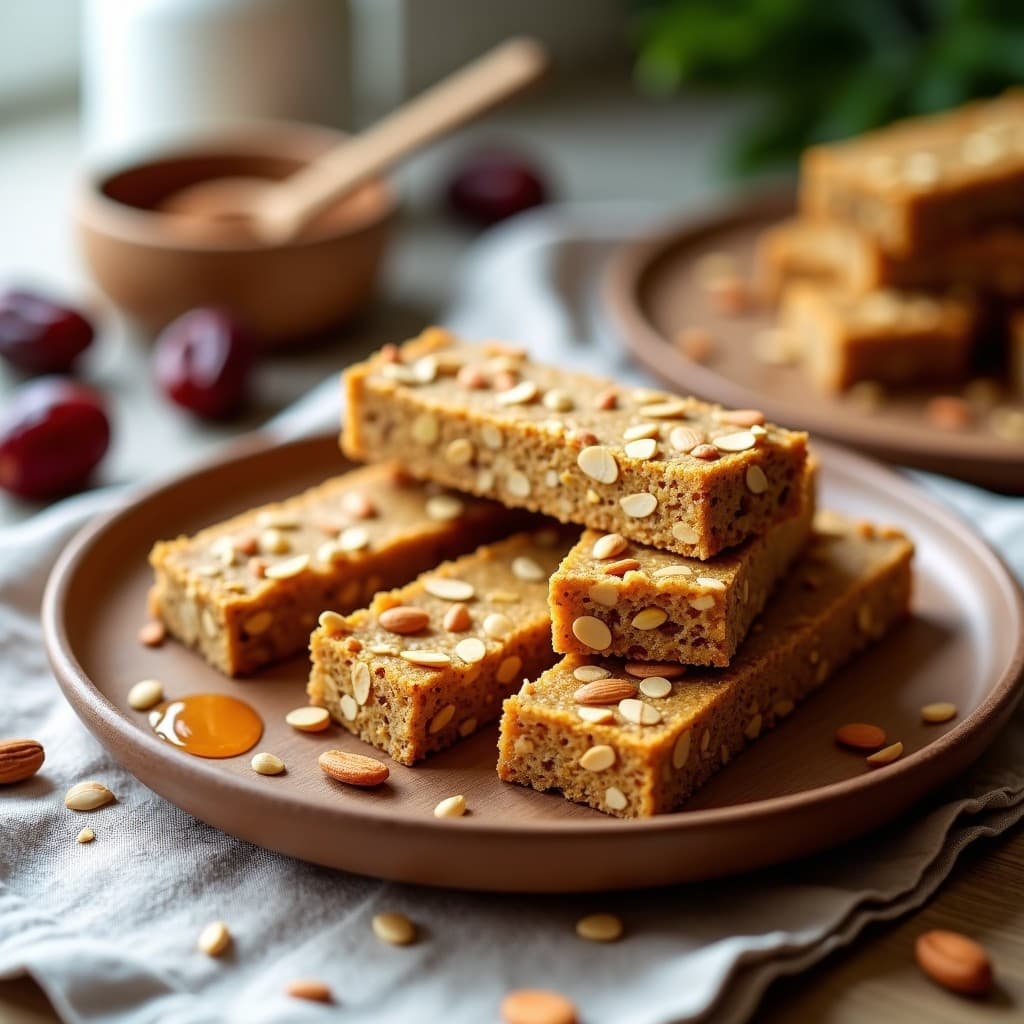 Barritas de Semillas de Girasol y Miel de Dátil: Snack Energético Sin Gluten para Deportistas