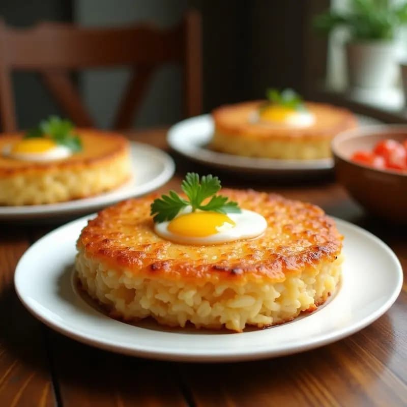 Bibingka de Queso y Coco en Airfryer: postre filipino dorado con textura esponjosa, cubierto de queso edam fundido y coco rallado, servido en molde de silicona sobre fondo rústico.