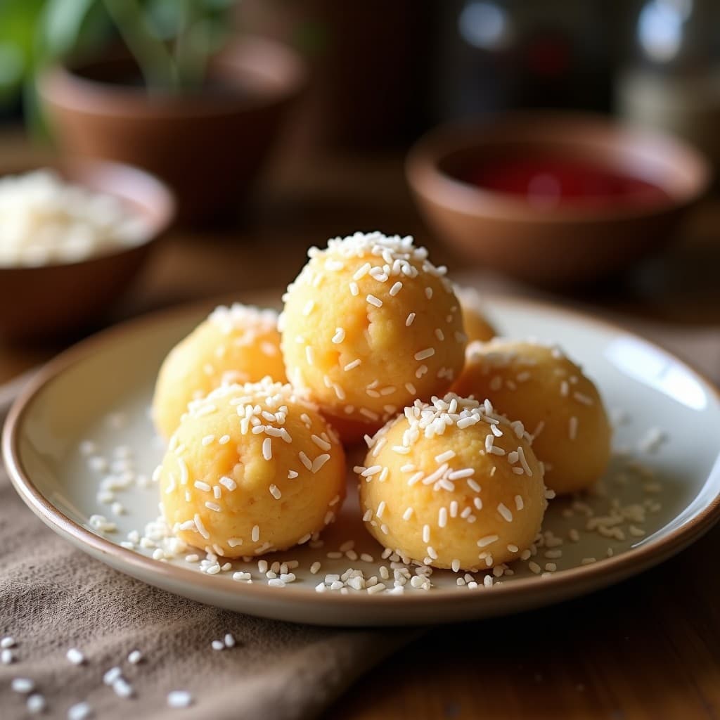 Bolitas de Dulce de Leche y Coco Rallado: Postre Argentino Sin Horno