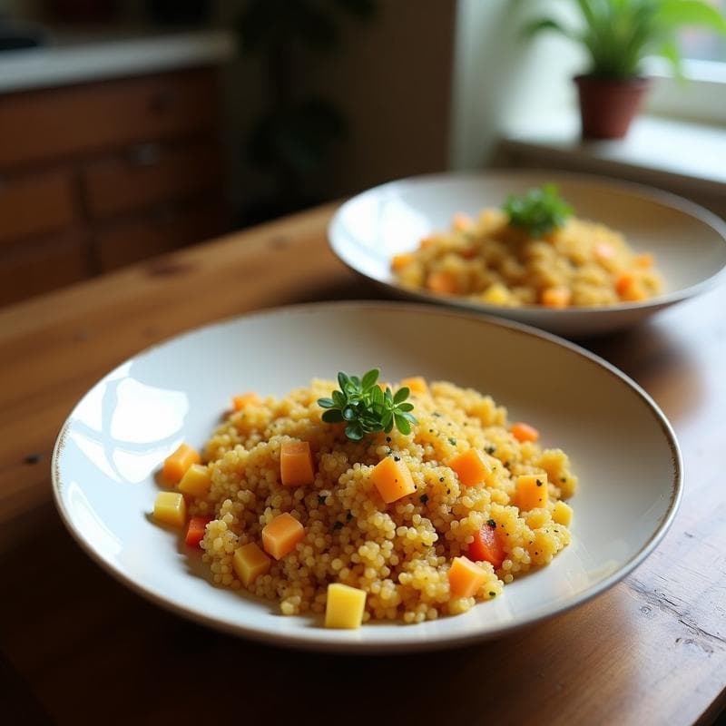 Bowl de Quinoa y Algas Dulce: Receta Vegana con Aderezo de Sésamo y Naranja Sanguina