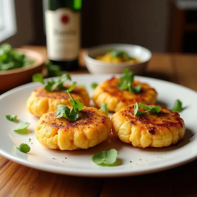 Brochetas doradas de piña fresca y queso Camembert fundente sobre pan tostado integral, bañadas con reducción brillante de vinagre balsámico y decoradas con hojas de romero. Aperitivo francés elegante y crujiente preparado en Airfryer.