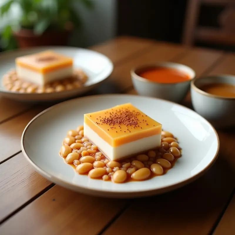 Chè Ba Màu Vietnamita: Postre de Judías, Coco y Gelatina de 3 Capas Sin Azúcar