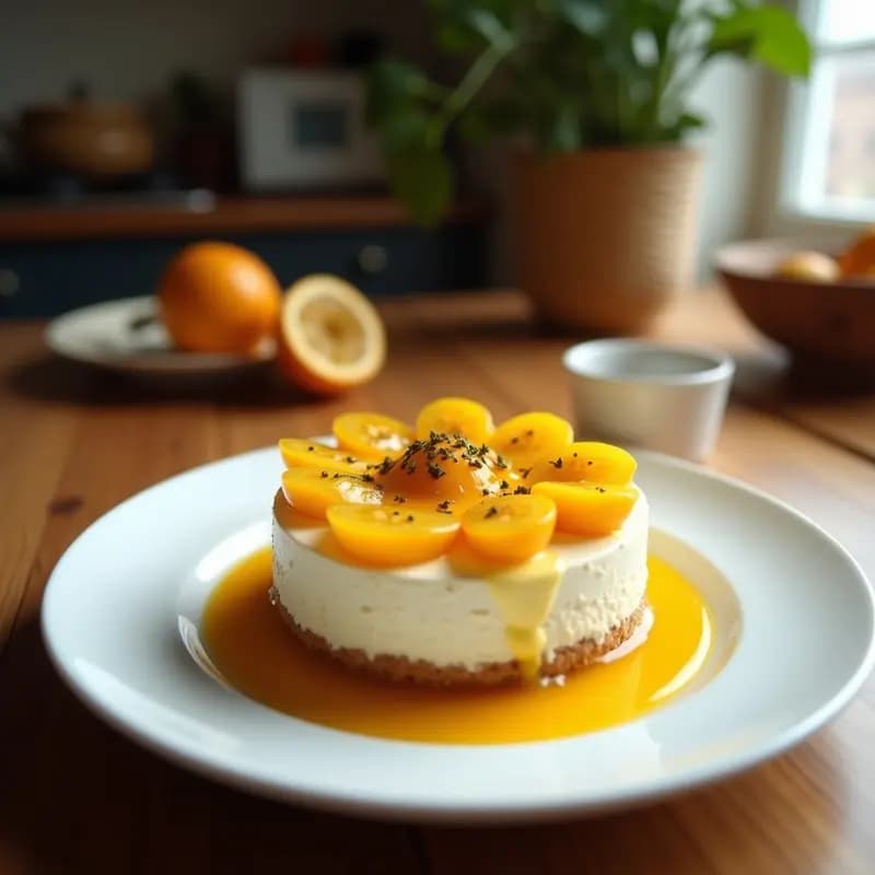 Cheesecake de Maracuyá y Coco: Postre Brasileño Sin Azúcar con Ejulcorante de Erythritol