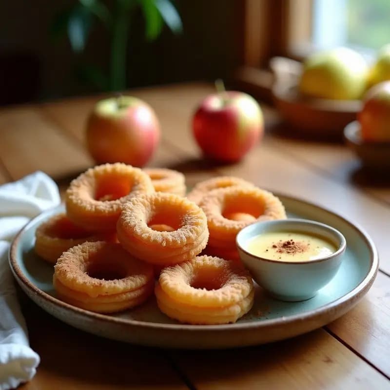 Churros de Canela y Manzana: Postre Argentino al Horno Sin Aceite y Sin Gluten