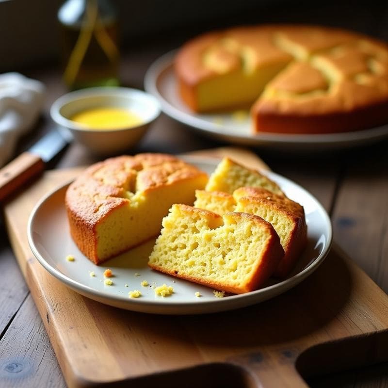 Cornbread de Harina de Almendra y Miel de Agave: Pan Keto Sin Gluten en 20 Minutos