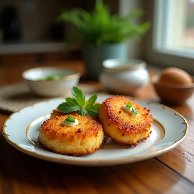 Coxinhas de frango brasileñas con rebozado de coco dorado, forma de lágrima, rellenas de pollo jugoso. Aperitivo crujiente y sin gluten sobre mesa rústica con hojas de cilantro.