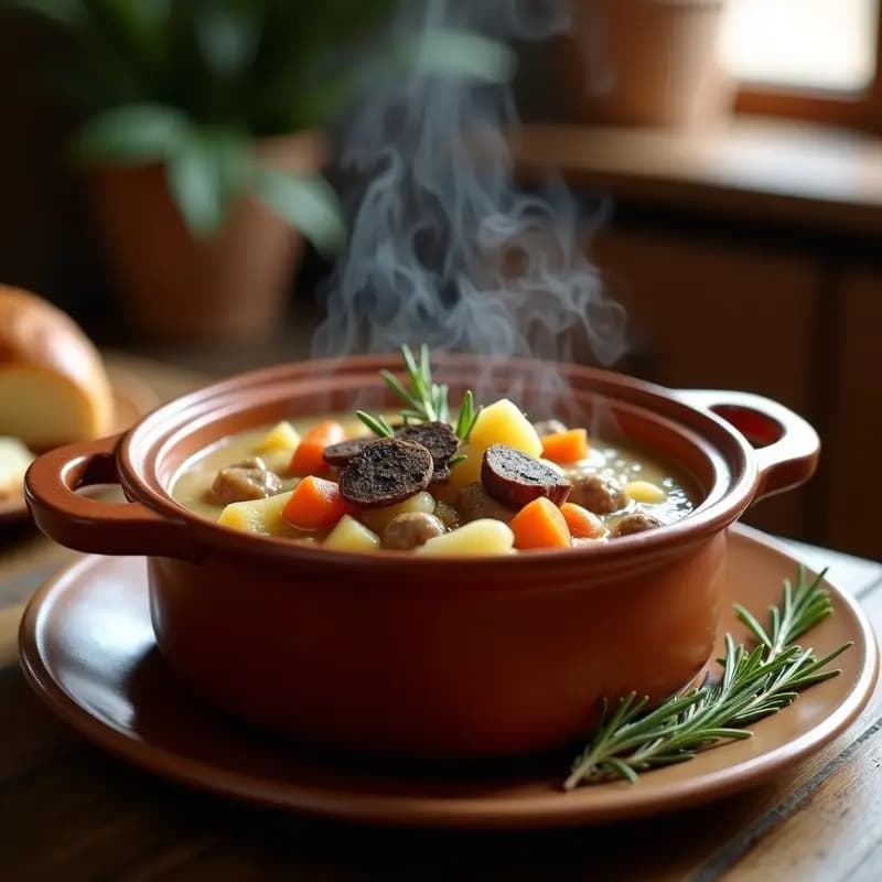 Crema de Pastores con Cordero y Trufa: Receta en Olla Lenta con Sabor a Montaña