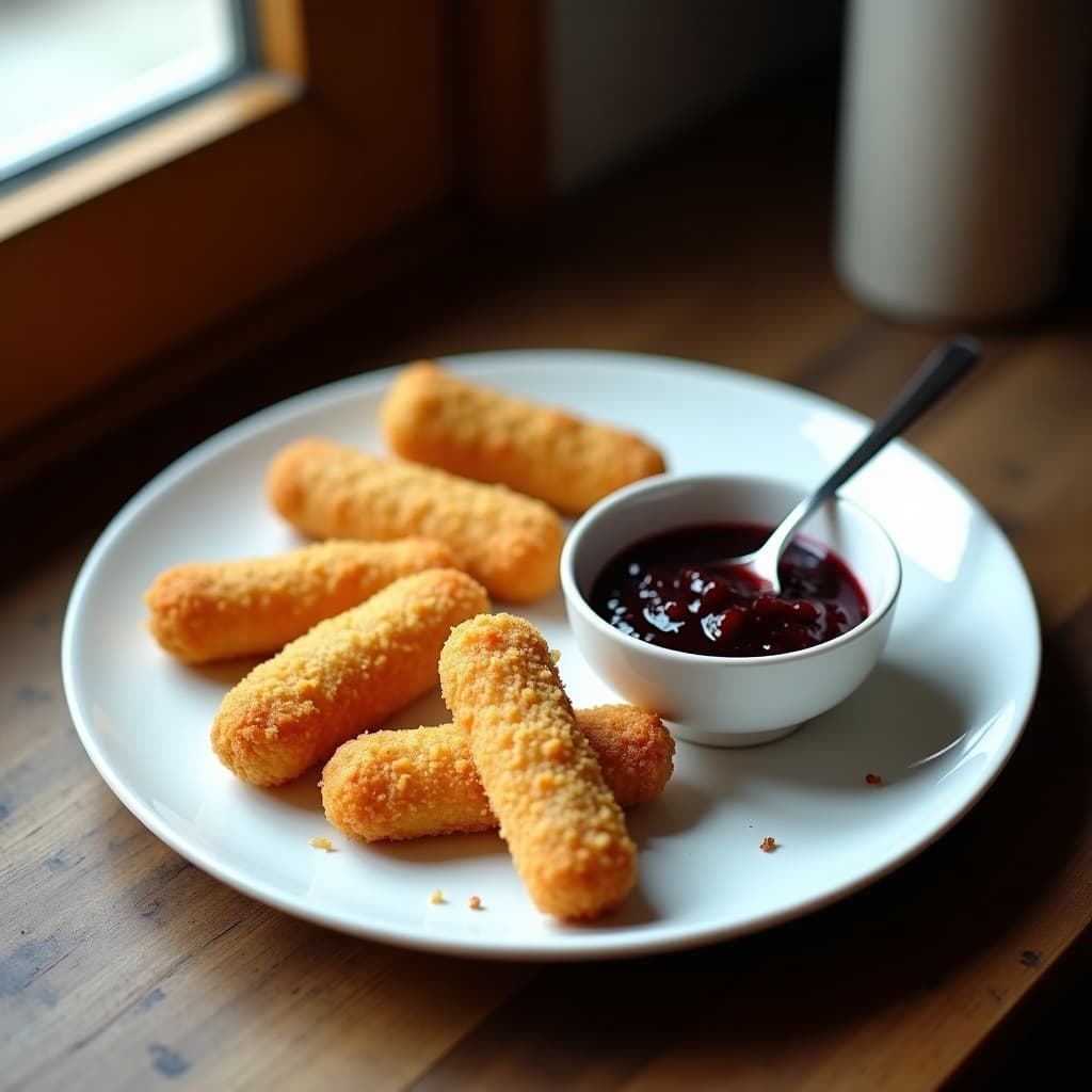 Croquetas de Chocolatada y Queso Azul con Mermelada de Cebolla: Aperitivo Dulce-Salado en Airfryer