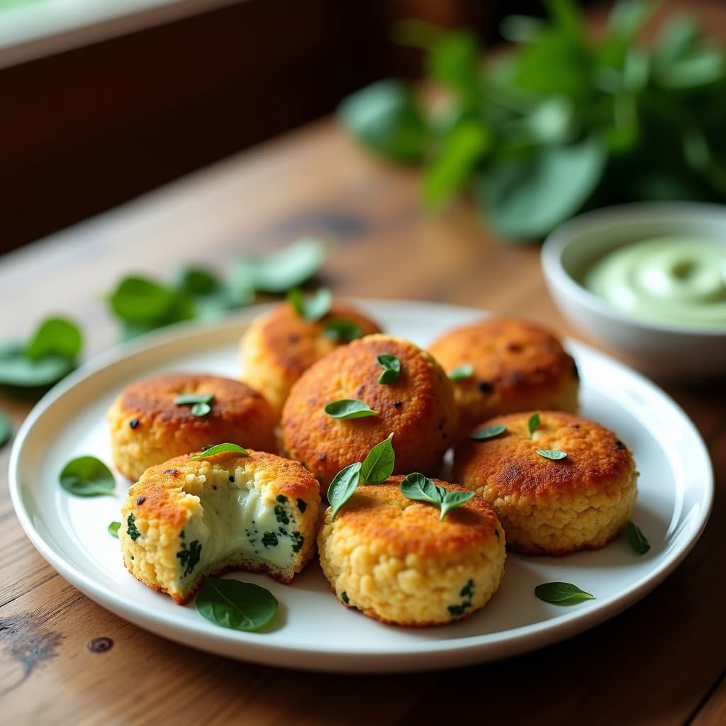 Croquetas de Quinoa y Espinacas con Bechamel de Anacardos: Receta vegana en airfryer sin gluten