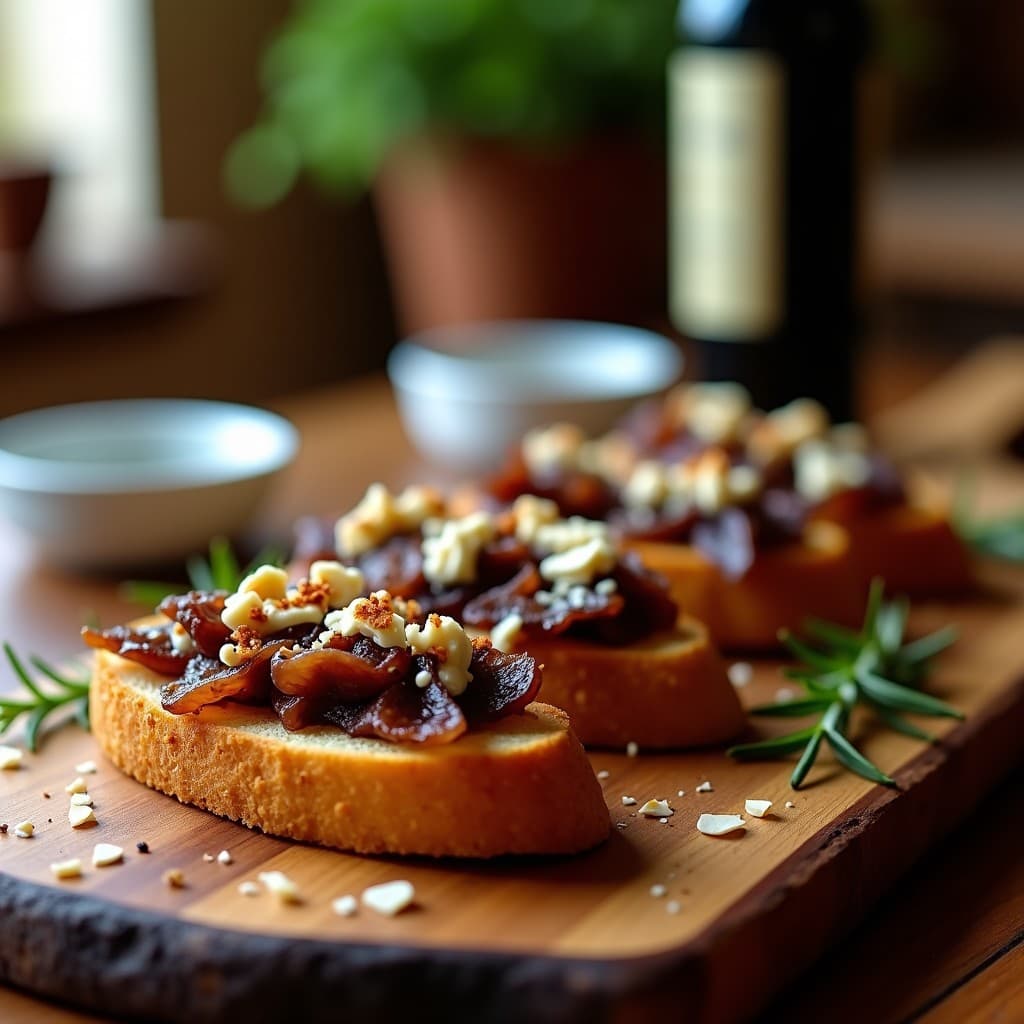Crostini de Higado de Pollo y Cebolla Caramelizada: Receta Italiana en Airfryer