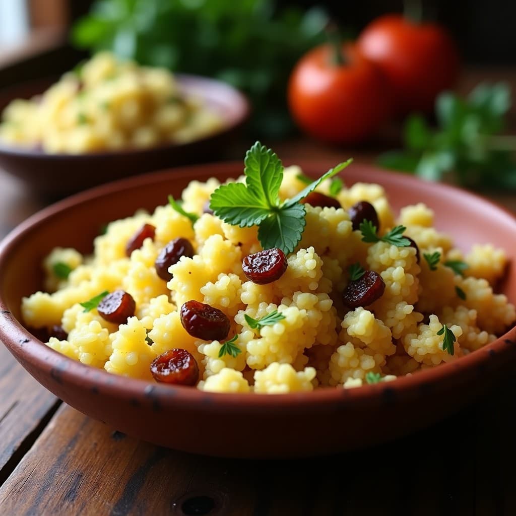 Cuscús de Coliflor con Pasas y Piñones: Receta Marroquí Keto en 20 Minutos