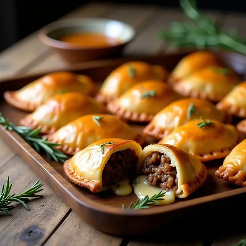 Empanadas Argentinas de Carne y Queso Azul: Versión Gourmet en Horno