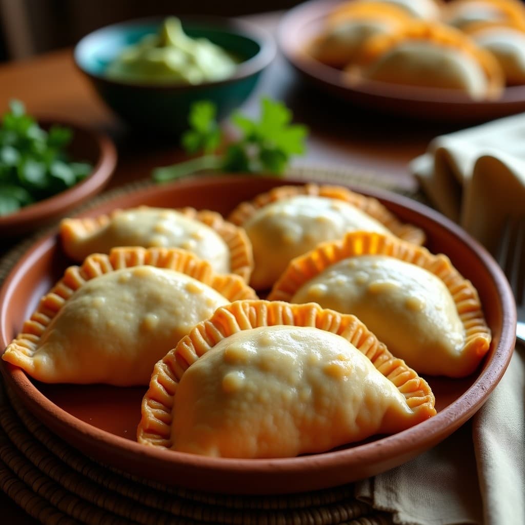 Empanadas de Masarepa Rellenas de Huitlacoche: Receta Mexicana Gourmet en Airfryer