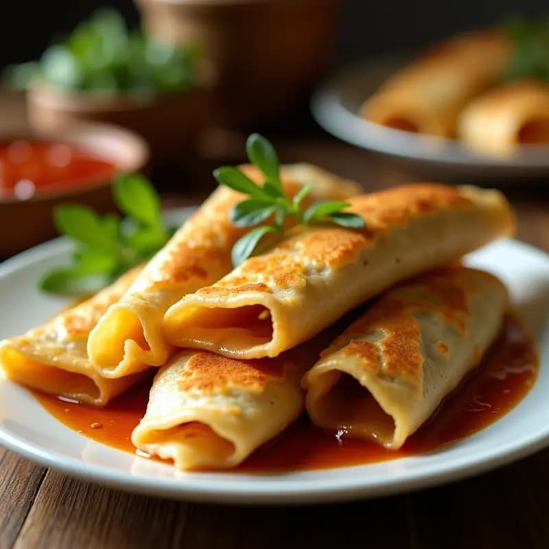 Bandeja de empanadillas doradas y crujientes rellenas de morcilla y cebolla caramelizada, receta thermomix fácil y rápida.