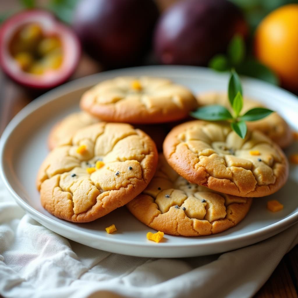 Galletas de Harina de Almendra y Maracuyá: Postre Sin Gluten y Sin Lactosa con Toque Tropical