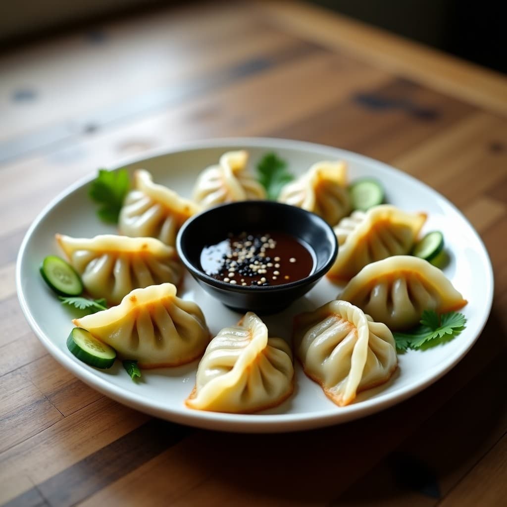 Gyoza de Coles de Bruselas y Tofu: Receta Vegana al Vapor con Salsa de Sésamo y Miso