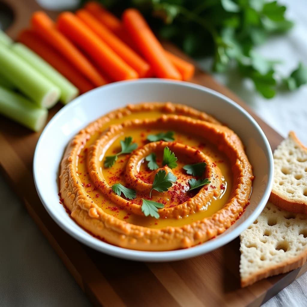 Hummus de Lentejas Rojos con Pimentón Ahumado: Receta Vegana y Alta en Hierro en 10 Minutos