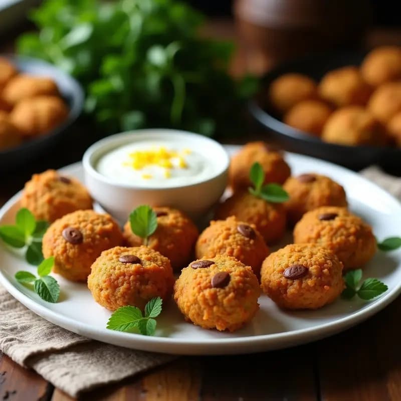 Kibbeh Libanés de Cordero y Trigo Burgol: Croquetas Fritas en Airfryer