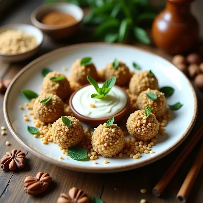 Kibbeh de Quinoa y Nueces: Entrante Sirio Vegano y Sin Cocción