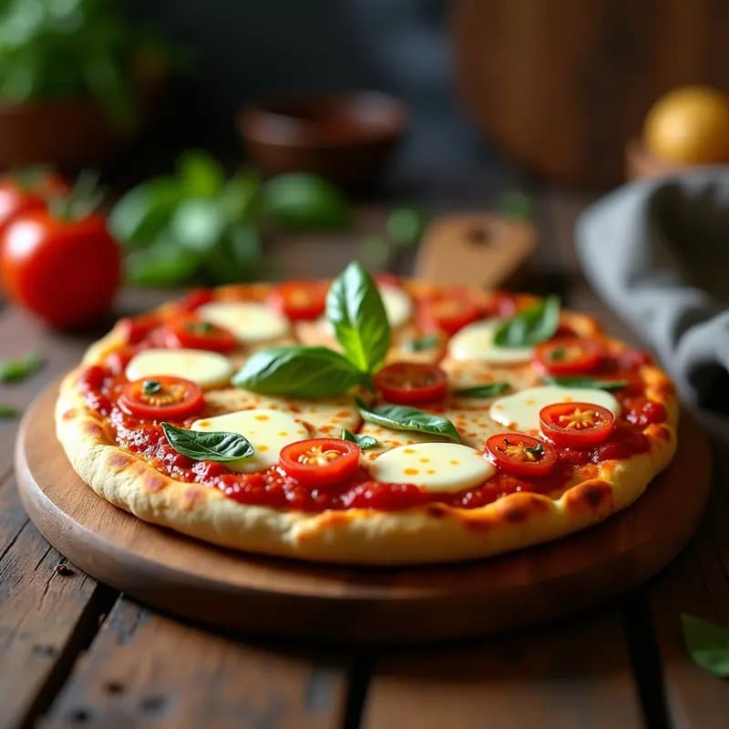 Matambre a la parrilla cubierto con salsa de tomate, rodajas de tomate fresco, queso mozzarella derretido y albahaca, receta argentina fusion para asados.