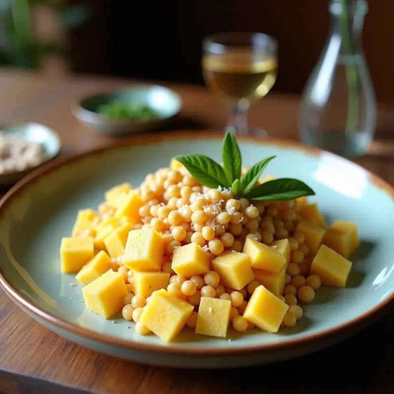 Mofongo de Yautía y Chicharrón de Coco: Plato Puerto Riqueño Vegano y Crujiente