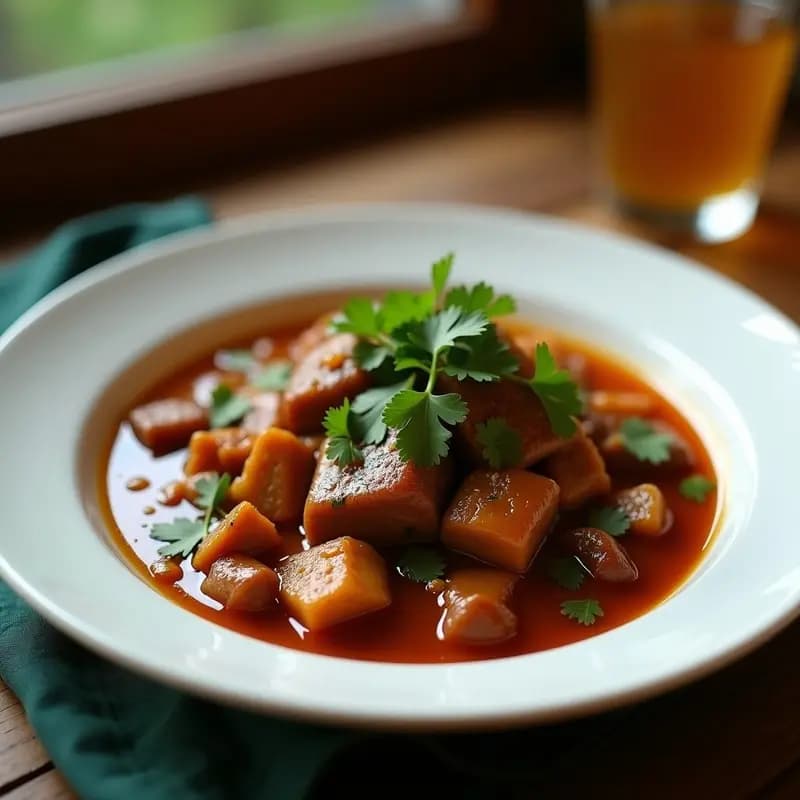 Pastel de Carnes con Salsa de Tamarindo: Receta Dominicana Keto en Olla Express